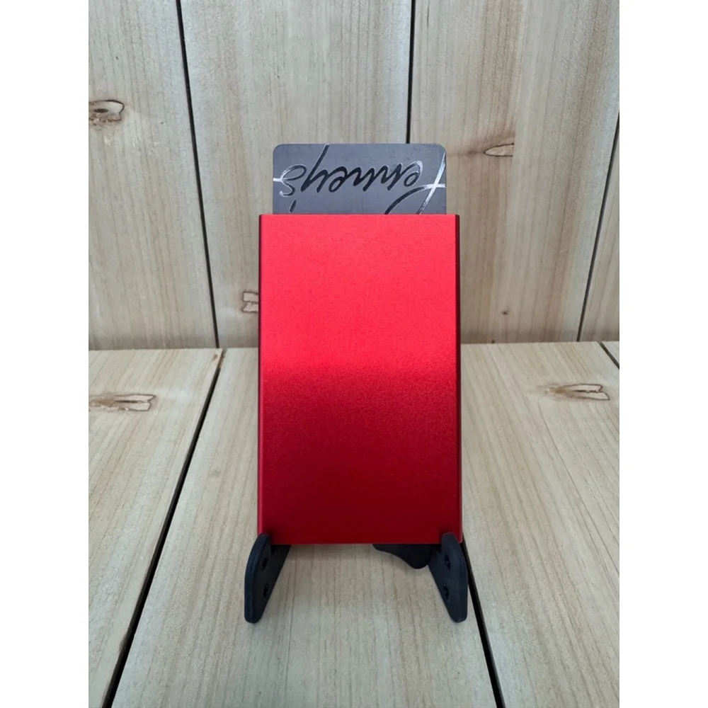 🔴 Red Minimalist Wallet / Card Holder – NWT